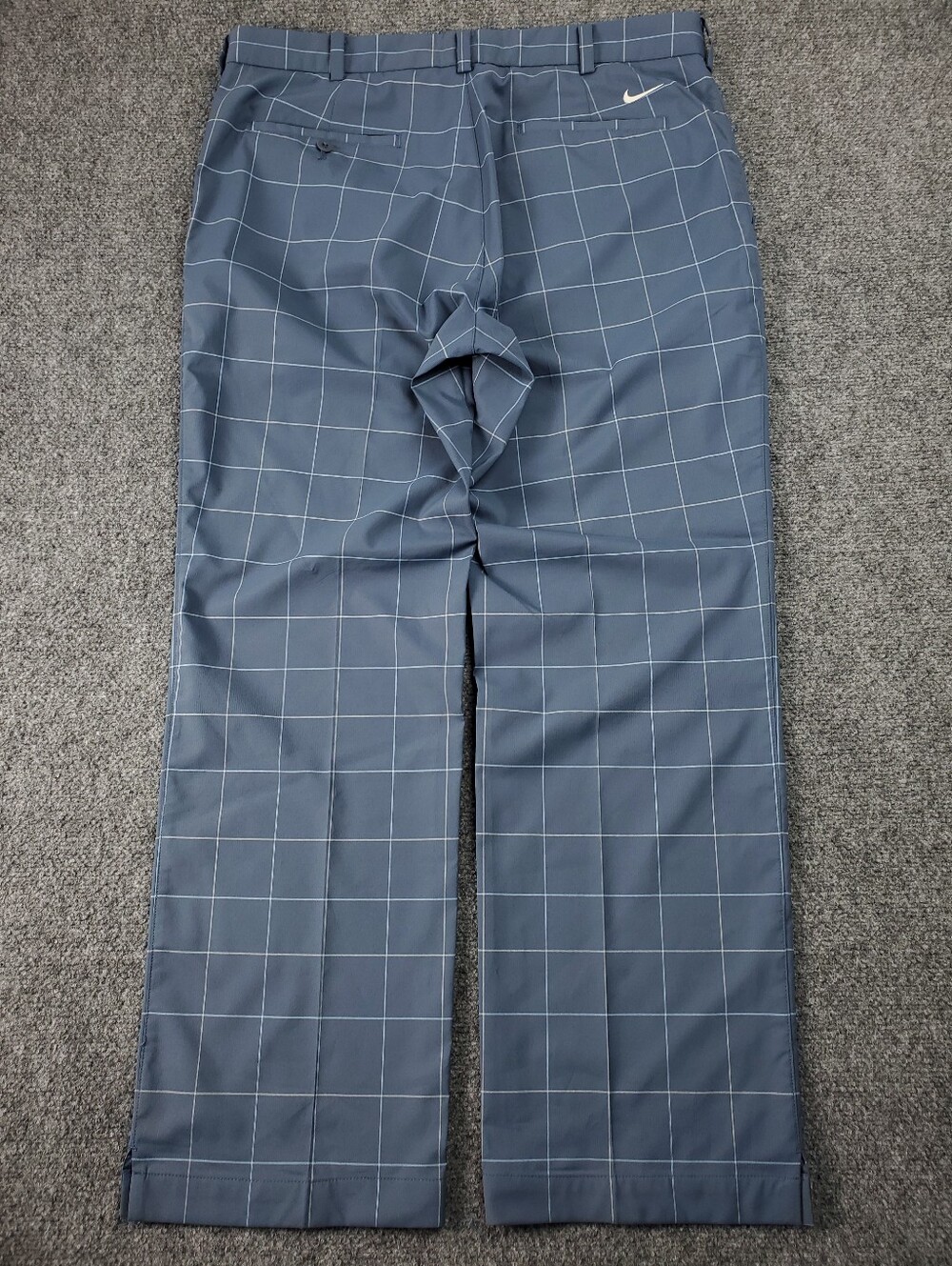 Nike Golf Pants 35x30 Dri Fit Tour Performance Windowpane Grid Plaid Straight - Picture 2 of 8